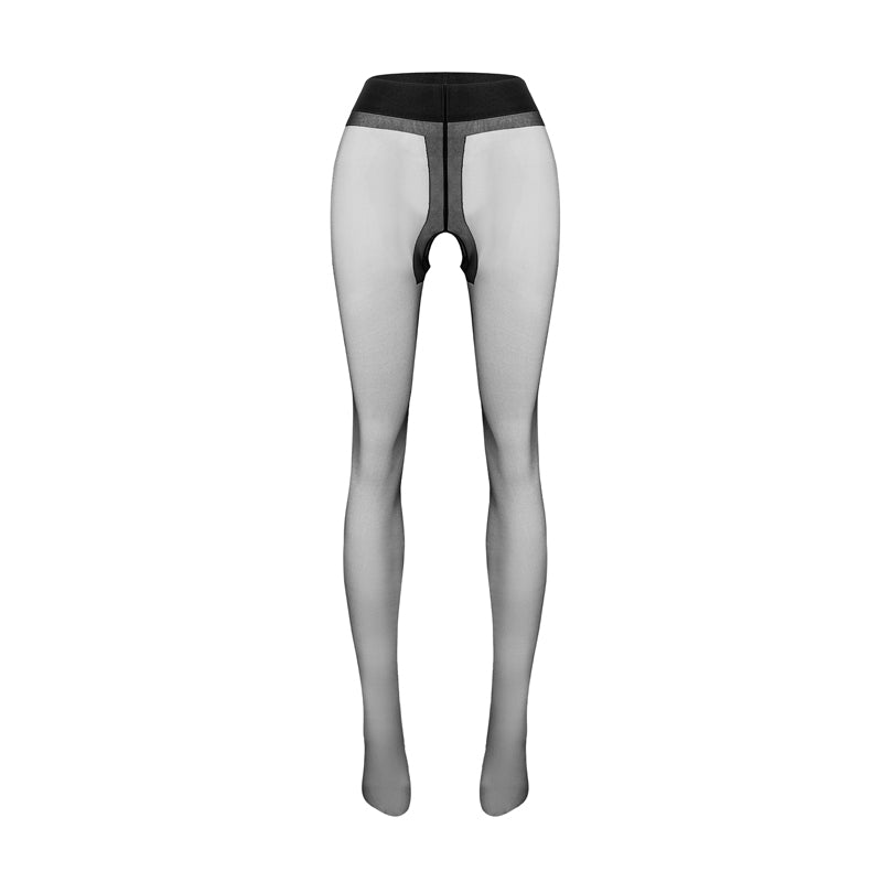 ADDICTED CROTCHLESS - 3D SHEER OPEN CROTCH TIGHTS